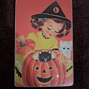 Vintage Halloween Wall Hanging